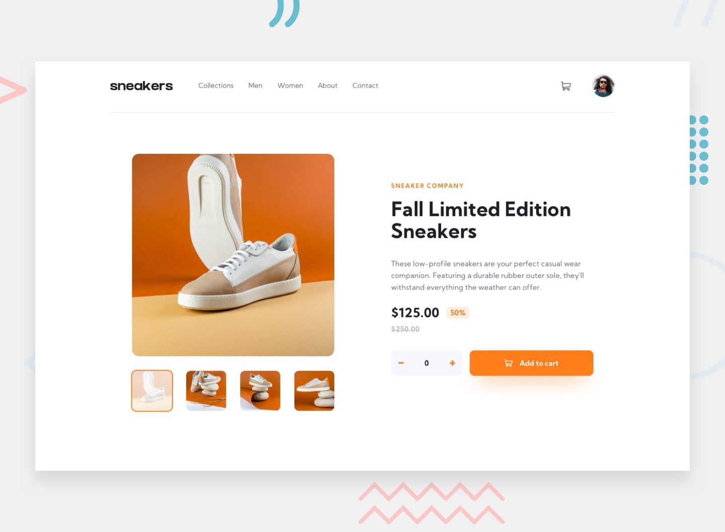 E-commerce product page preview